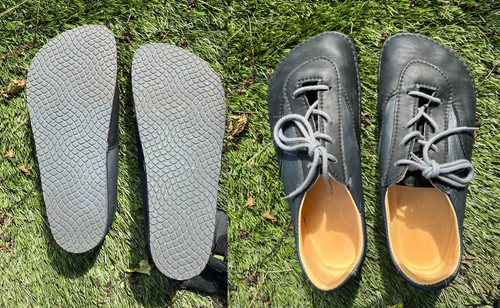 Black sneakers luks barefoot - sneakers,
